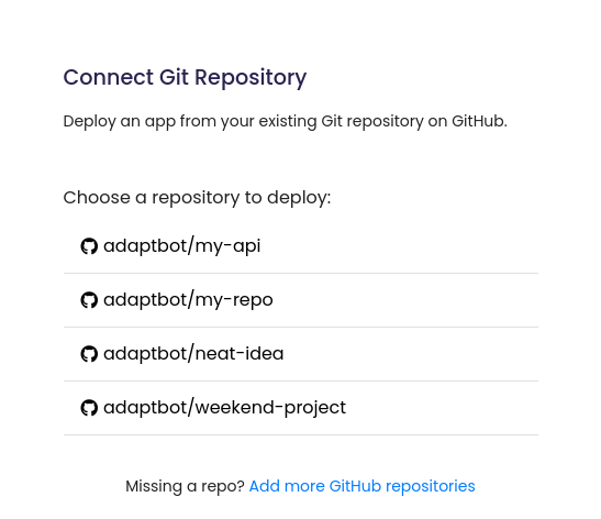 List of GitHub repos