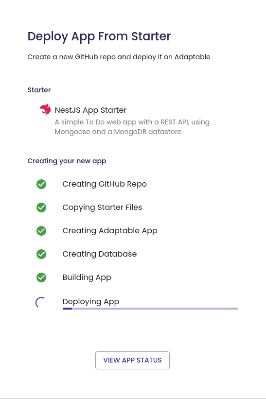 NestJS MongoDB Starter Adaptable io